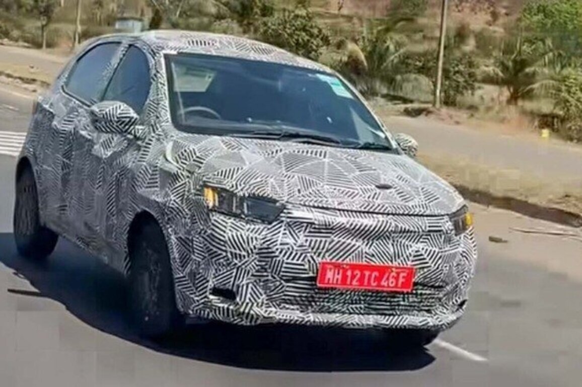Tata Tiago EV Facelift Spied  New Fascia, Higher Range Likely