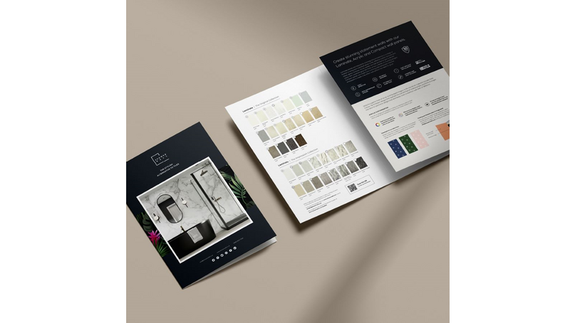 Showerwall enhances laminate offer with new range structure and leaflet