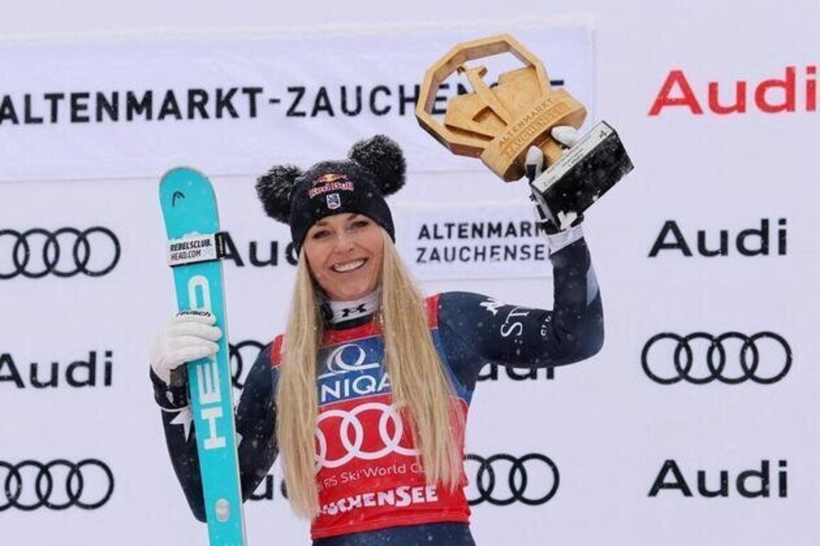 Lindsey Vonn captures second downhill title ahead of Olympics