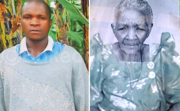 Omuapakasi eyakazibwako erya Mukiga. Ku ddyo ye Eulaliyo Nakalanzi 89 gw'agambibwa okutta Omuapakasi eyakazibwako erya Mukiga. Ku ddyo ye Eulaliyo Nakalanzi 89 gw'agambibwa okutta