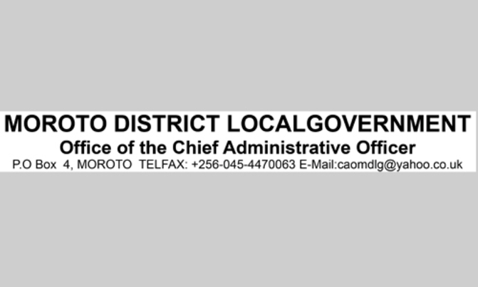 Notice from Moroto district Notice from Moroto district