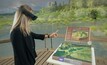 Virtual reality for mine reclamation
