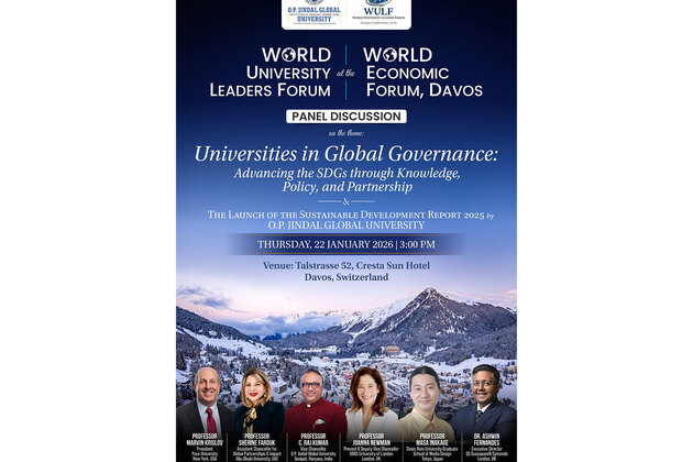 JGU Launches World University Leaders Forum at WEF Davos: A Global Platform for University-Led Solutions