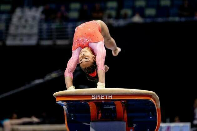 Hezly Rivera dominant in first night of U.S. Gymnastics Championships
