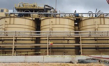  The almost-finished carbon-in-leach tanks at Lundin Gold’s Fruta del Norte development in Ecuador, pictured in September