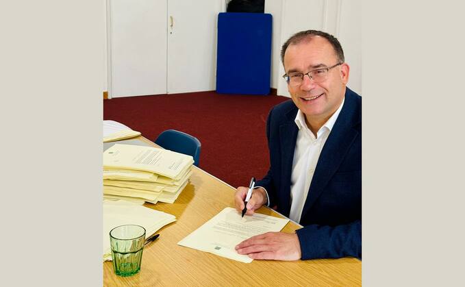 The UK Government has announced it will invest £60 million to help farmers in Cameroon improve vast swathes of land for agriculture. (Pictured: Exports Secretary Gareth Thomas)