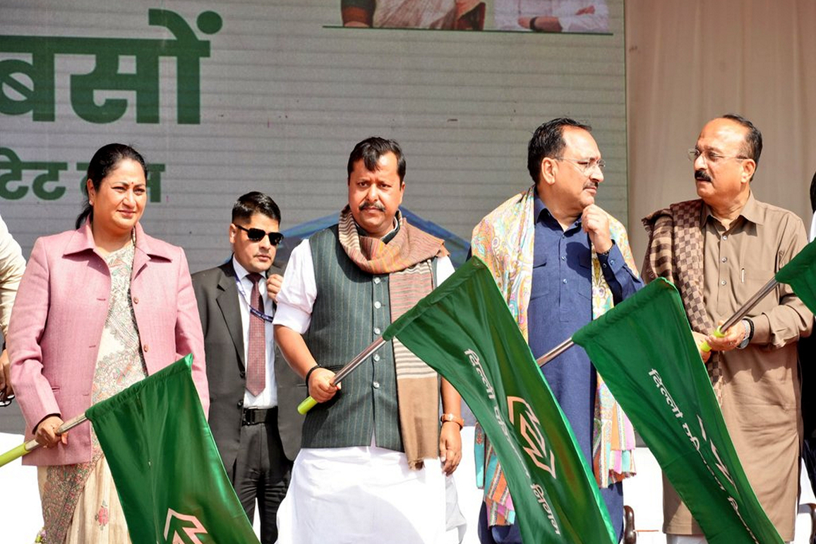Delhi becomes the state with largest e-Bus fleet in country; 500 new EV buses flagged off