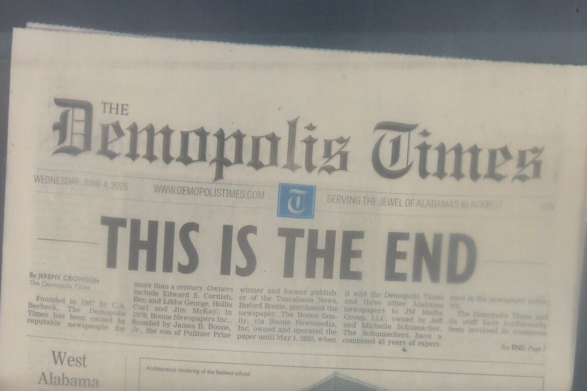 Demopolis Times closure evidence of changing times - WAKA 8