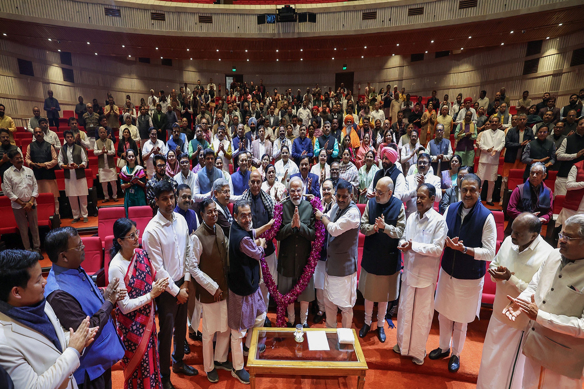 "Country now in full-fledged 'Reform Express' phase,": PM Modi during NDA parliamentary meet