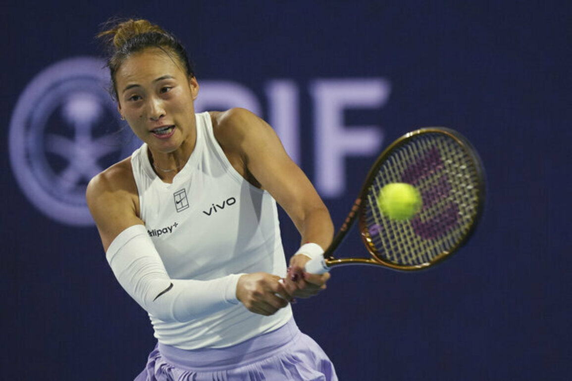 Zheng Qinwen reaches Miami Open last 16 with win over Taylor Townsend