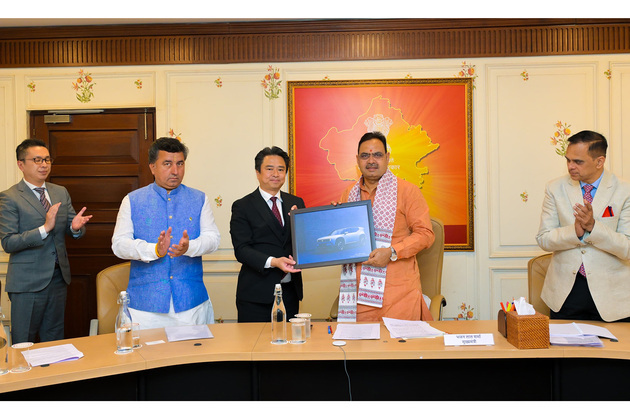 Rajasthan CM Bhajanlal Sharma meets Honda CEO; announces Rs 1200 crore EV production to begin at Tapukara plant