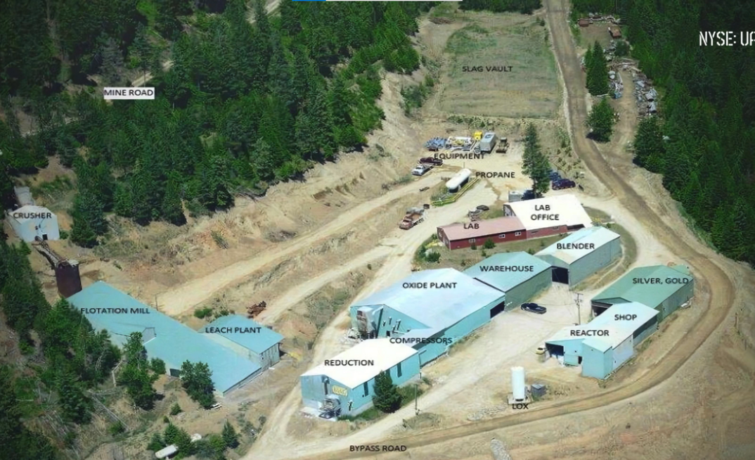 Antimony operations in Thompson Falls, Montana, US