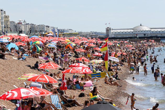 BRITAIN-BRIGHTON-HEAT WAVE