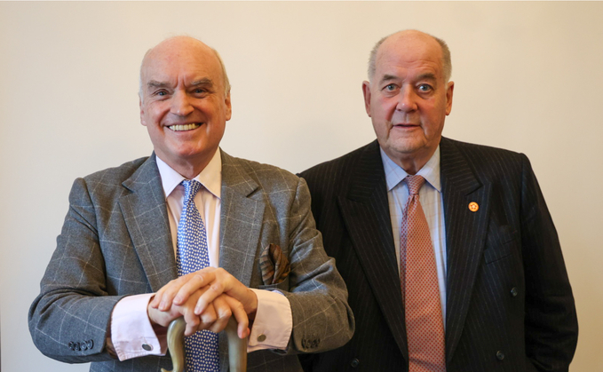 Left: Sir Nicholas Coleridge (former chair) | Right: Peter Ackroyd MBE (chair)
