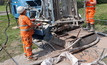 Boreholes being drilled in order for heat pumps to be installed at properties owned by Ashford Borough Council