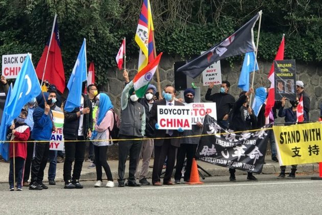 Friends of Canada-India, others hold protest against China