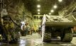 The underground workshop at Cobar Management's CSA mine in New South Wales, Australia