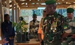 Gabon's military ruler, Oligui Nguema, visits Baniaka earlier this year. Credit: Genmin.