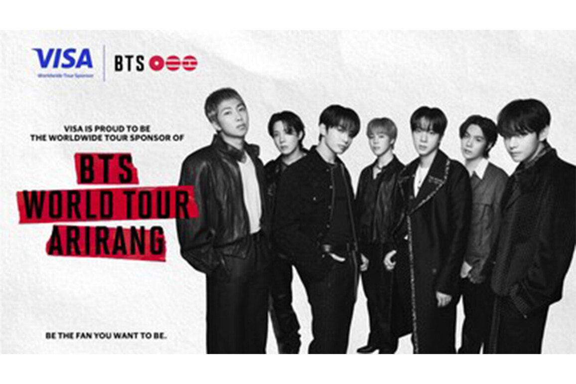 Visa cements global K-pop connection as Worldwide Tour Sponsor for "BTS WORLD TOUR 'ARIRANG'"