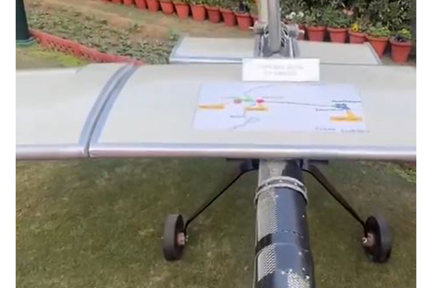 Indian Army displays a Pakistani drone of Turkish origin captured in Operation Sindoor