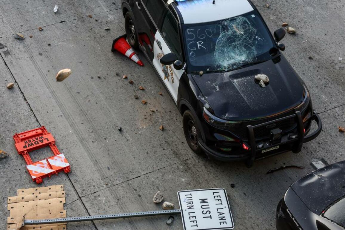 Downtown L.A. hit by widespread vandalism, damage as city struggles to calm unrest