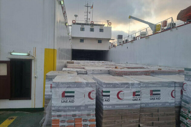 New UAE relief ship arrives with 2,100 tonnes of aid for Gaza