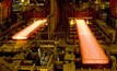  Linha de produção de aço da Nippon Steel no Japão