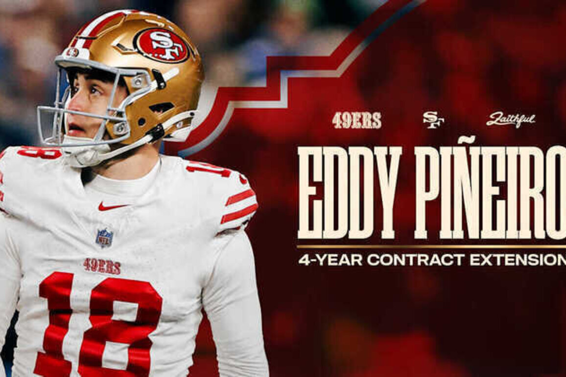 49ers Sign Kicker Eddy Pieiro to a Four-Year Extension