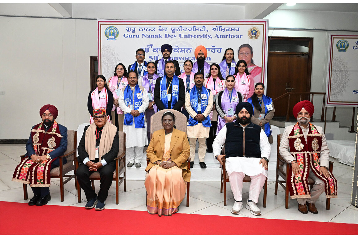 Amritsar: President Murmu attends convocation at Guru Nanak Dev University, calls for scientific temper among youth