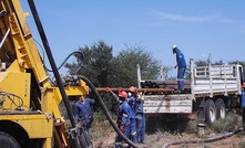 Drilling in progress at MOD/Metal Tiger ground in the Kalahari