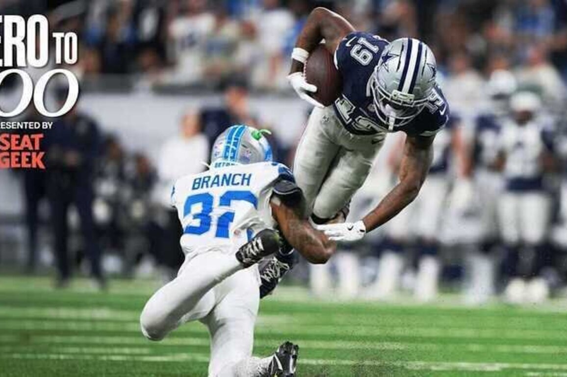 Zero to 100: Numbers behind Cowboys' 44-30 loss to Lions