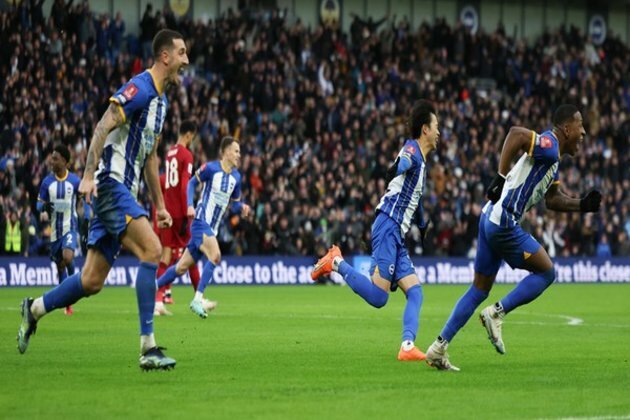 FA Cup: Late winner from Mitoma helps Brighton knock defending champions Liverpool out of tournament