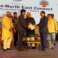 Telangana Governor felicitates AGMC's Dr Shankar Chakraborty at Techno-Cultural festival in Hyderabad