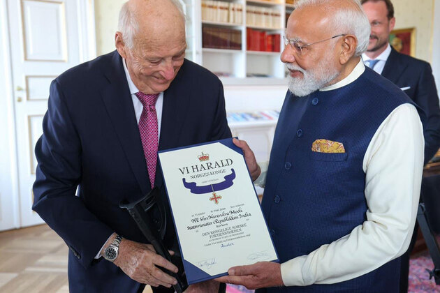 "Dedicated to every Indian": PM Modi receives Norway's highest civilian honour, hails enduring friendship