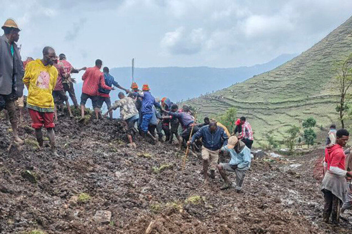 Landslide in southern Ethiopia leaves 107 dead