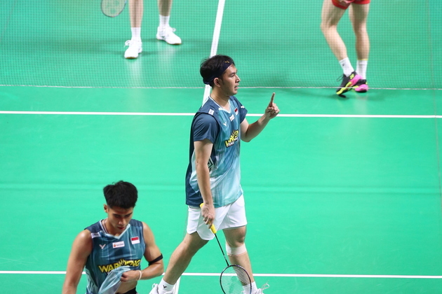 (SP)INDONESIA-JAKARTA-BADMINTON-INDONESIA OPEN-MEN'S DOUBLES-QUARTERFINAL