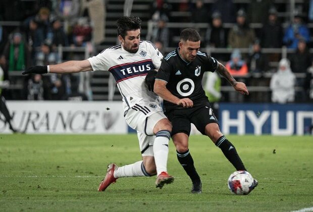 Simon Becher's stoppage goal salvages Whitecaps' draw at Minnesota