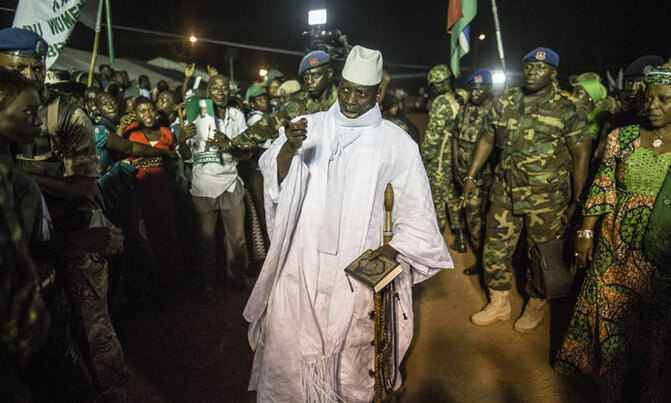 Gambia's Jammeh says will step down on state TV Gambia's Jammeh says will step down on state TV