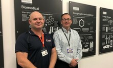  Steel Blue head of innovation Neil Wright with First Graphene CTO Dr Andy Goodwin.