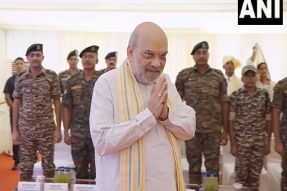 Amit Shah meets, felicitates CRPF, Chhattisgarh Police, DRG, Cobra jawans who conducted 'Operation Black Forest'