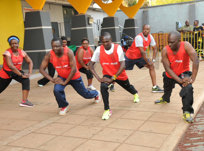  members stretch with before the run started hoto by orman atende