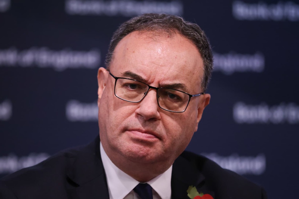 Bank of England chief focused on tariff 'growth shock' but downplays UK recession risk