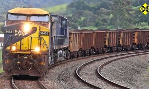 Transporte de minério de ferro pela MRS