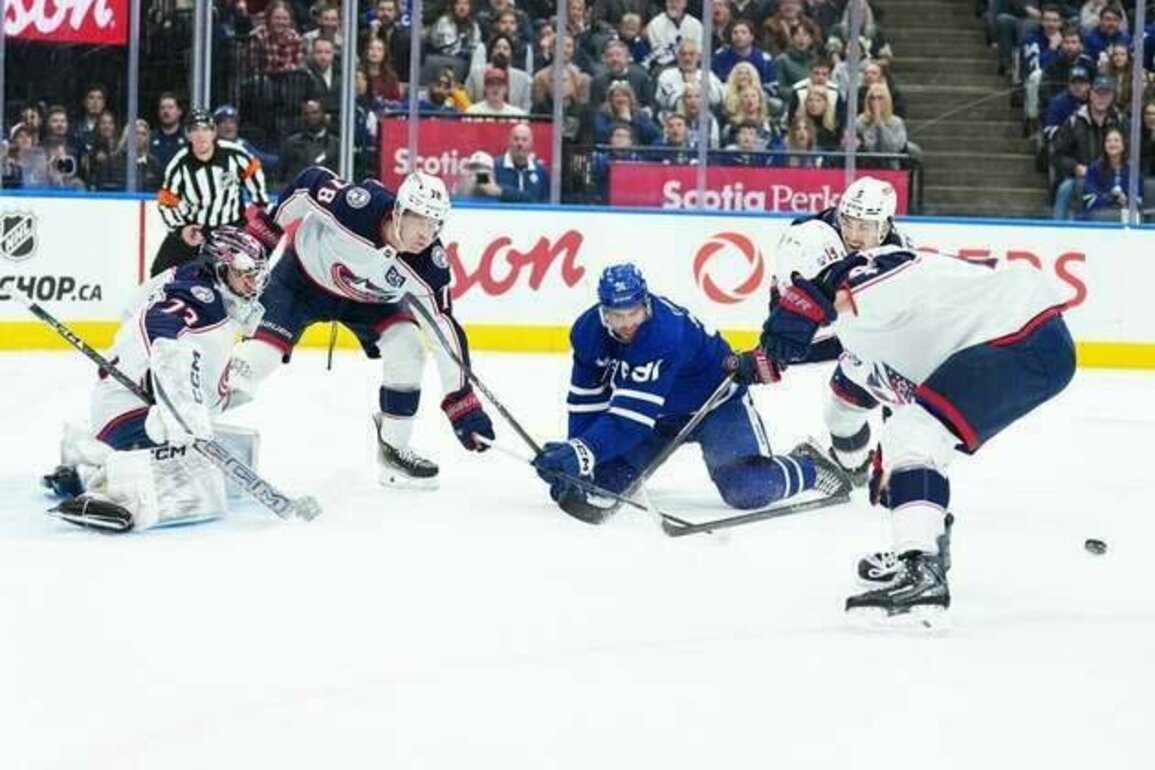 Jackets' Adam Fantilli tallies twice, including OT winner vs. Leafs
