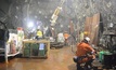  A drill rig set up underground in the Kora North area at K92’s Kainantu mine in PNG