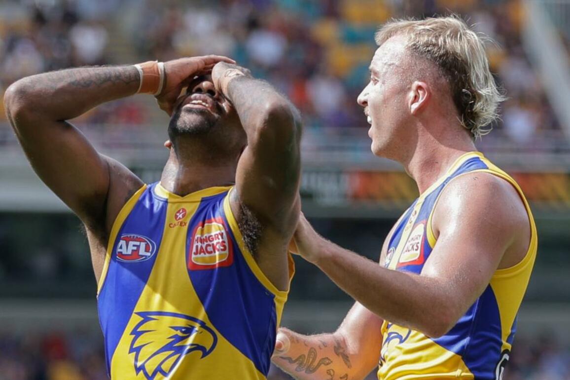 West Coast fall short of ruining Brisbane's premiership celebrations in oppressive conditions