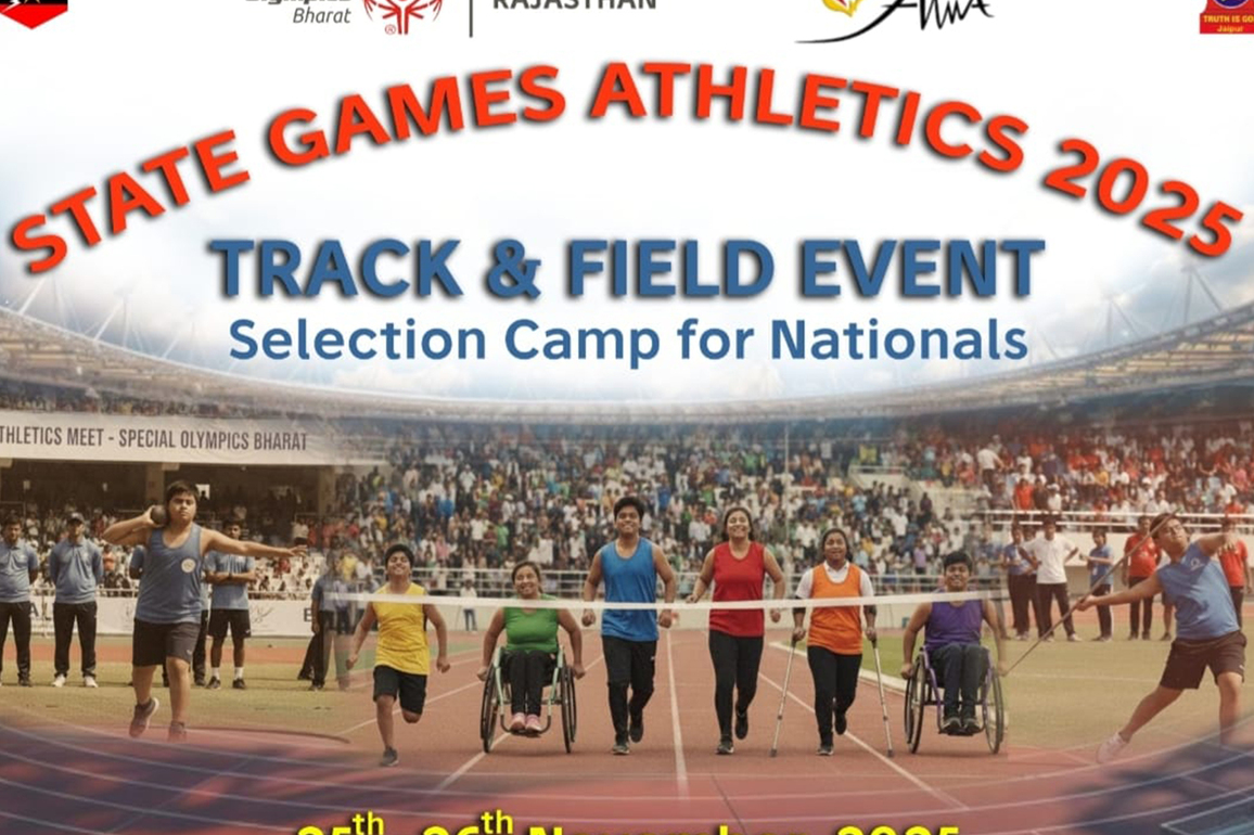 Special Olympics Bharat in collaboration with Sapta Shakti Awwa set to organize State Games Athletics 2025 at Jaipur Military Station