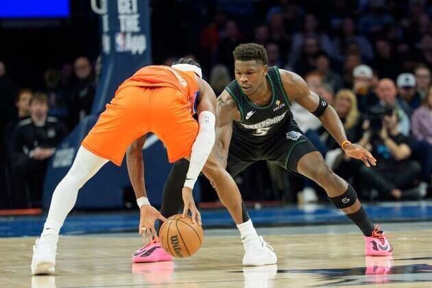 Wolves take care of Thunder behind Anthony Edwards