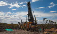 Reverse circulation drilling under way at the Kundip Mining Centre in November 2022