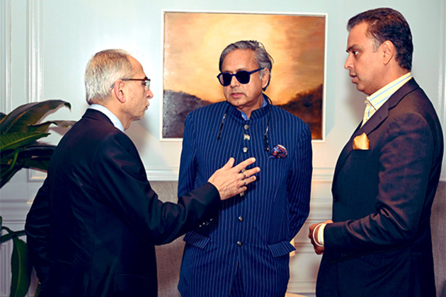 Shashi Tharoor's delegation arrives in Washington, briefed by Indian Envoy to US